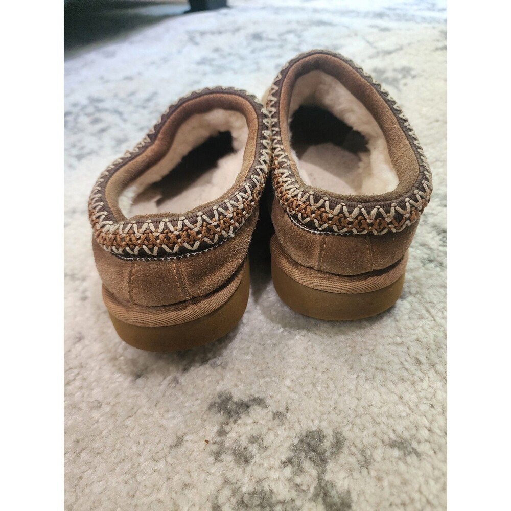 UGG Tasman Women's Brown Suede Sheepskin-Lined Slip-On Slippers US 7 - Picture 6 of 9